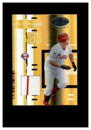 2005 Leaf Certified Materials Mirror Gold Jim Thome Game Worn Jersey 14/25 70