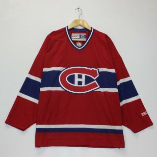 Vintage Montreal Canadiens Ccm Nhl Hockey Jersey Mens Size Large