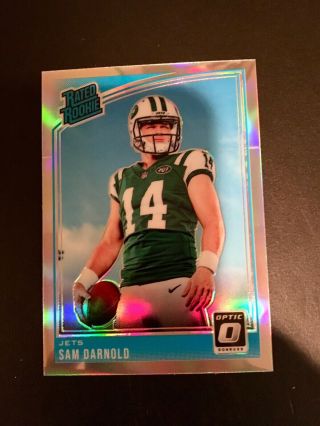 Sam Darnold 2018 Donruss Optic Rated Rookie Prizm Sp Rc Refractor