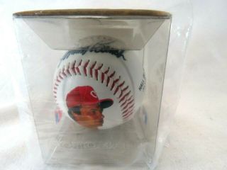 Autographed Johnny Bench Fotoball Baseball Mlb Cincinnati Reds W/coa