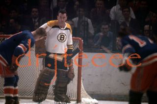 1966 Eddie Johnston Boston Bruins - 35mm Hockey Slide