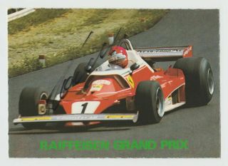 1976 Niki Lauda Signed Ferrari Austrian Grand Prix Formula One F1 Postcard