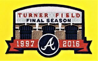 Atlanta Braves 2016 Turner Field Final Season Uniform Patch