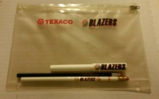 Portland Trail Blazers 1981 - 82 Sears Team Photo & Pencil Bag With Pencils & Pen 3