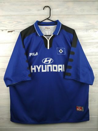 Hamburger Sv Jersey Xl 1999 2000 Away Shirt Soccer Football Fila