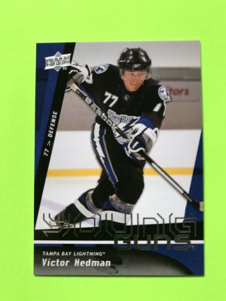 2008 - 09 Young Guns Victor Hedman Rookie Tampa Bay Lightning Hockey Card