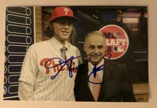 Alec Bohm Signed 4x6 Photo Philadelphia Phillies Top Prospect 3b Read