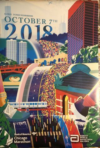 2018 Chicago Marathon Poster