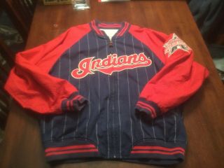 Vintage Cleveland Indians 1997 All Star Game Jacket Mlb Baseball Mens Xl