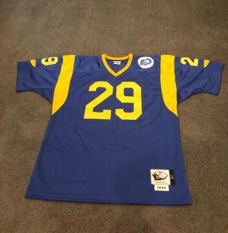 Eric Dickerson Throwback Mitchell & Ness Los Angeles Rams Jersey Size 52