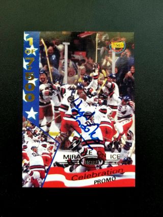Herb Brooks 1995 Signature Rookies Promo Auto Autograph Usa Miracle On Ice 1980