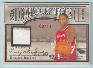 Allen Iverson Tracy Mcgrady 2004/05 Fleer Sweet Sigs 5 Color Dual Patch /11