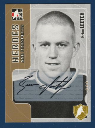 Brian Leetch 05 - 06 Itg In The Game Heroes And Prospects 2005 - 06 Autograph 15900