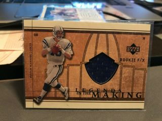 Peyton Manning 2001 Upper Deck Rookie F/x Legends In The Making Jerseys Kxv1