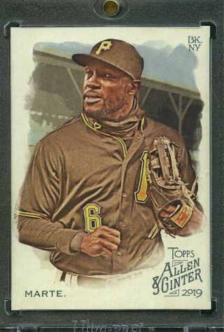 2019 Topps Allen & Ginter 1/1 Blank Back.  Starling Marte Pirates