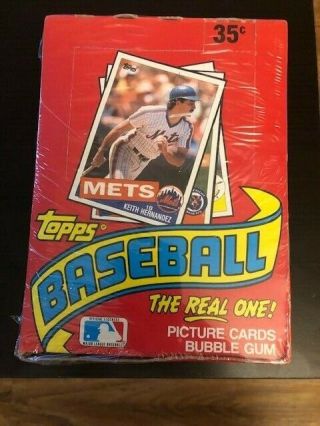 1985 Topps Baseball Wax Box Packs Roger Clemens Kirby Puckett Rookie