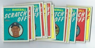 2019 Topps Heritage High Number Scratch Off Insert Complete Set (15) Judge Betts
