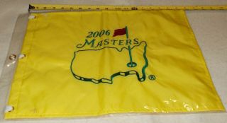 2006 PGA Masters Flag - Augusta GA Phil Mickelson Winner In Package 3