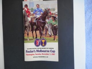 1987 Melbourne Cup Racing Program & Tickets