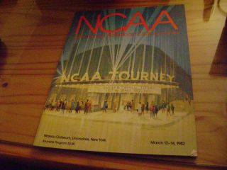1982 Ncaa Tournament Program - Nassau Coliseum