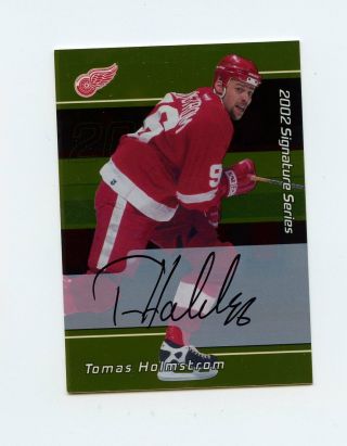 01 - 02 Be A Player Bap Signature Autograph Auto Gold 37 Tomas Holmstrom 60807