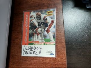 1999 Fleer Anthony Munoz Sports Illustrated Autograph Auto Card