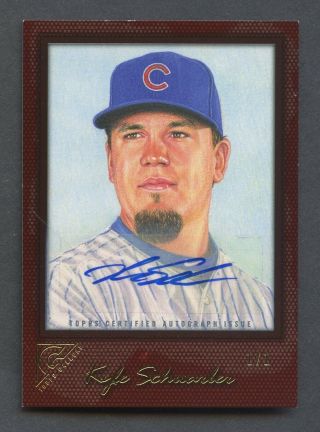 2017 Topps Gallery Kyle Schwarber Chicago Cubs Auto 1/1