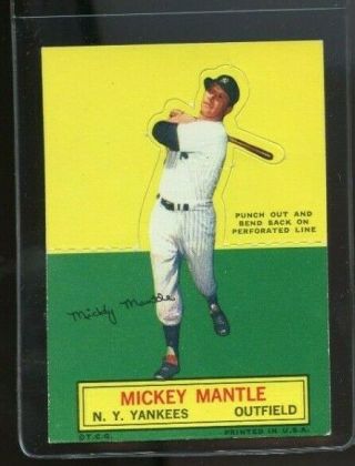 1964 Topps Stand - Up Mickey Mantle 45 Vg - Ex Set Break Gg1