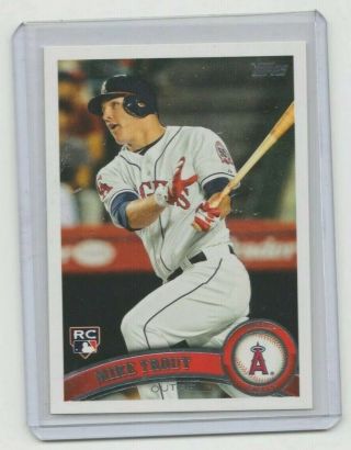 2011 Topps Update Mike Trout Rookie Card Us175 Non Auto Nm Sp Angels Rc Roy Mvp