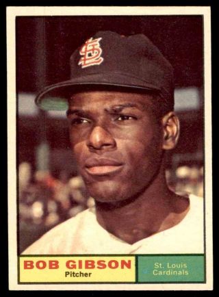 1961 Topps 211 Bob Gibson Cardinals Nm To Nm,