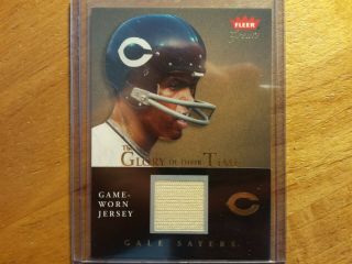 Gale Sayers Kansas Chicago Bears 2004 Fleer Greats Of The Game Jersey Glory Case