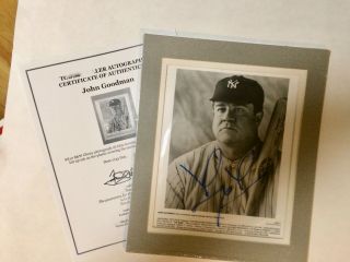 Babe Ruth/ John Goodman Movie picture Photo /Matted hand Signed Autographed 3