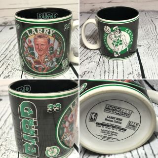 Vtg Nba Boston Celtics Larry Bird Limited Edition 1993 - 94 Series Coffee Mug Cup