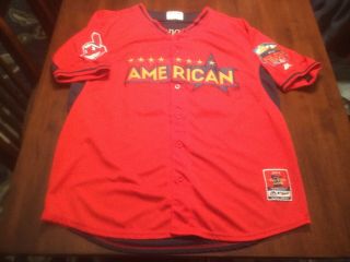 Cleveland Indians Sewn 2014 Mlb All Star Game Michael Brantley Jersey Mens Sz 54