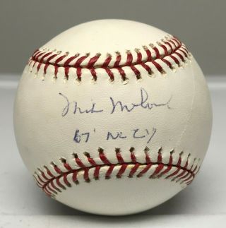 Mike Mccormick " 1967 Nl Cy Young " Signed Baseball Auto Tristar Sf Giants
