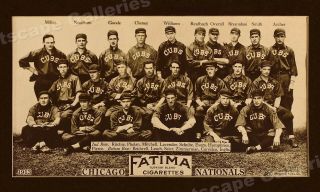 1913 Chicago Cubs Classic Baseball Team Photo Poster - 12x20