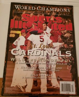 2011 St.  Louis Cardinals World Series Champs Sports Illustrated Commemorative