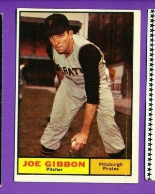 1961 Topps High Number 523 Joe Gibbon,  Ex/ex,