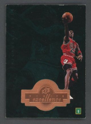 1998 - 99 Spx Finite Excellence Michael Jordan Chicago Bulls Hof 722/1770