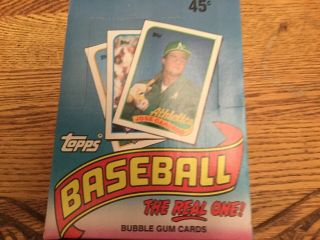 1989 Topps Wax Box Baseball Cards 36 Packs Johnson Smoltz Biggio Rc