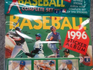 1996 Major League Baseball Card Panini 246 Stickers Set & Album Fleer 3