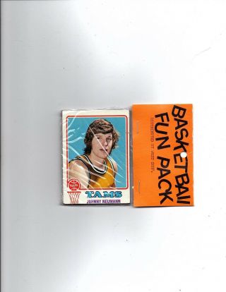 1973 - 4 Topps Basketball Cello Fun Pack (10 Cards) 10 Available