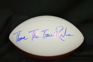 Jsa Thomas " The Train " Rawls Seahawks Signed Autograph White Panel Football