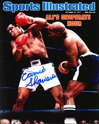 Boxing Earnie Shavers Vs.  Muhammad Ali Autographed Signed 8x10 Photo