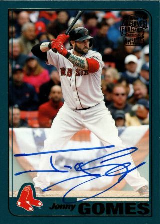 Jonny Gomes 2019 Topps Archives Fan Favorites Signed Auto Sp Red Sox