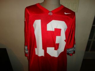 Red Nike Ohio State Buckeyes 13 Screen Football Jersey Ncaa Adult 3xl