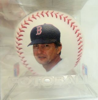 Autographed Carl Yastrzemski Fotoball Baseball MLB All Star Game w/COABoston 2