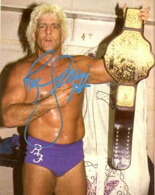 Wwe Nature Boy Ric Flair Hand Signed Autographed 8x10 Photo With Wooo 28