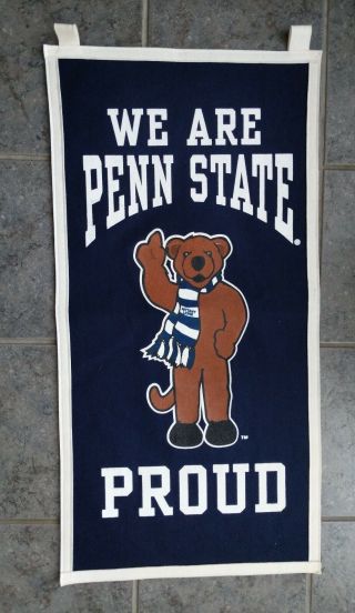Penn State Nittany Lions Football We Are Penn State Mascot Wool Banner Huge