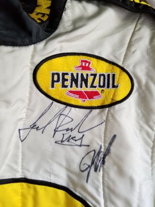 Jeff Burton Autographed Pennzoil Race Worn & Firesuit/driver’